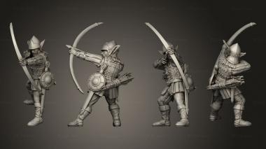 Military figurines Ranged Infantry 05 3d model