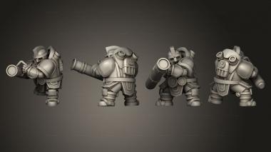 Military figurines Ranged Suit 1 3d model