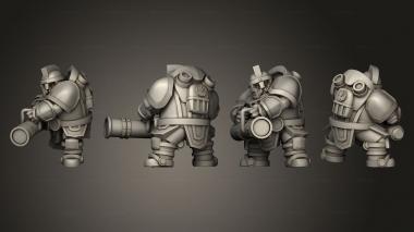 Military figurines Ranged Suit 2 3d model