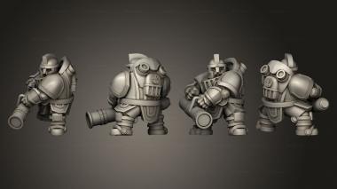 Military figurines Ranged Suit 3 3d model