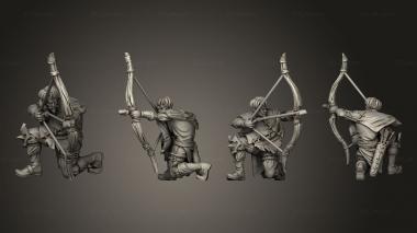 Military figurines Ranger Bandit Bow A 3d model