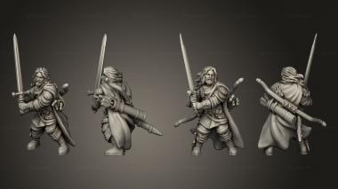 Military figurines Ranger 01 3d model