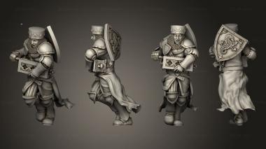 Military figurines Rangers Foot Musician 2 3d model