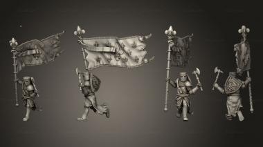 Military figurines Rangers Foot Musician 3d model