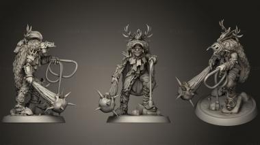 Military figurines Goblin Captain 3d model