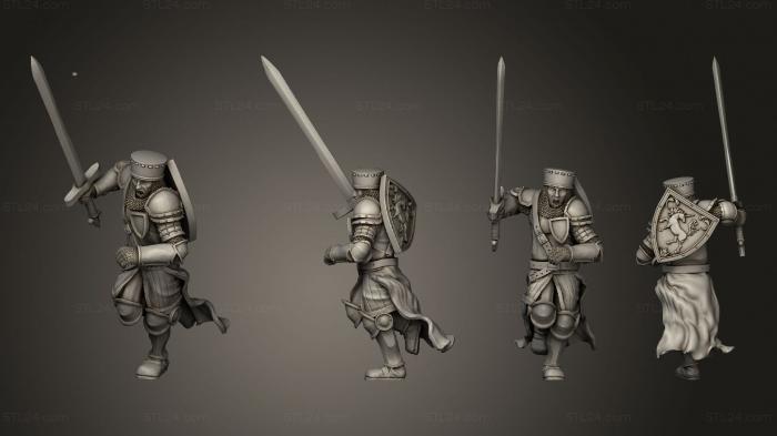 Military figurines (Rangers Foot Warrior 7, STKW_11250) 3D models for cnc