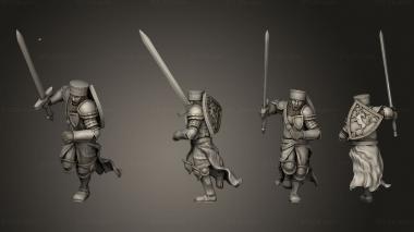 Military figurines Rangers Foot Warrior 7 3d model