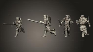 Military figurines Rangers 03 3d model