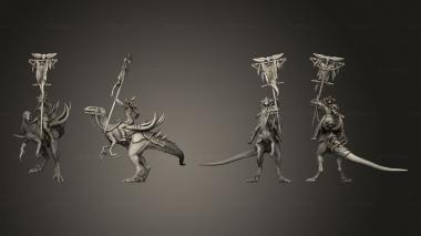 Military figurines Raptor Banner Full Standard 3d model
