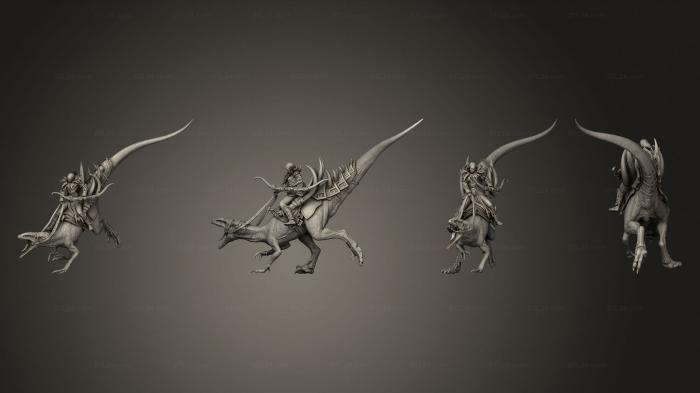 Military figurines (Raptor Crouch Full Bow, STKW_11258) 3D models for cnc