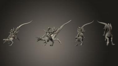 Military figurines Raptor Crouch Full Bow 3d model