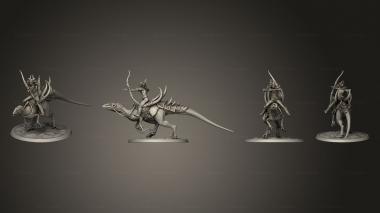 Military figurines Raptor Run Archer 02 3d model