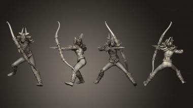Military figurines Raptor Run Archer 3d model
