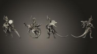Military figurines Raptor Scream Left Full Drum 3d model