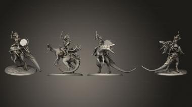 Military figurines Raptor Walk Drummer 01 3d model