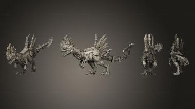 Military figurines Raptors 01 3d model