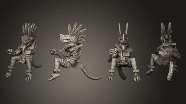 Military figurines Raptors 02 3d model