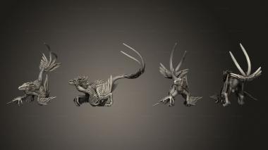 Military figurines Raptorynx 03 3d model