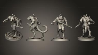 Military figurines rat 1 3d model