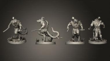 Military figurines rat 3 3d model