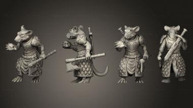 Military figurines Rat Executioner 3d model