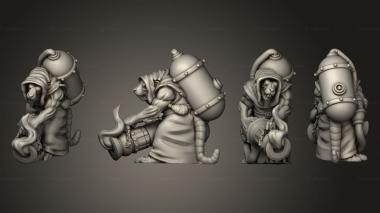 Military figurines Rat Folk flamer 1 002 3d model