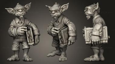 Military figurines Goblin librarian 3d model