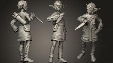 Military figurines Goblin Rogue Nulsai 3d model