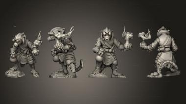 Military figurines Ratfolk Grenadiers 02 3d model