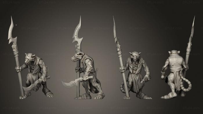 Military figurines (Ratfolk 03, STKW_11321) 3D models for cnc