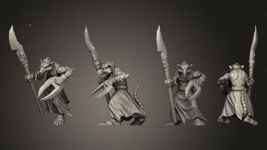Military figurines Ratfolk 04 3d model