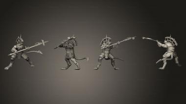 Military figurines Rattus Cult Abomirat 3d model