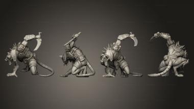 Military figurines Ravager Guard B 3d model