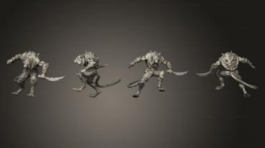 Military figurines Ravager Warrior B 3d model