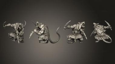 Military figurines Ravager Warrior C 3d model