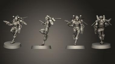 Military figurines Raven Guard 3d model
