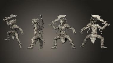 Military figurines Reaver Warriors 2 3d model