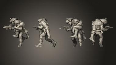 Military figurines Rebel medics 1 001 3d model