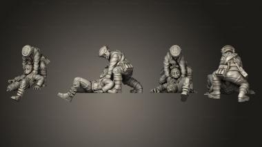 Military figurines Rebel medics 1 002 3d model