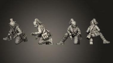 Military figurines Rebel medics 1 003 3d model