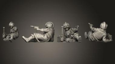 Military figurines Rebel Objective 3d model