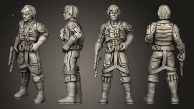 Military figurines Rebel Pilot 02 3d model
