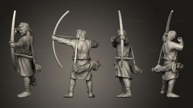 Military figurines Reconquer Archer  01 3d model