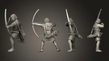 Military figurines Reconquer Archer  03 3d model