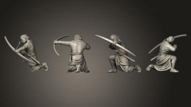 Military figurines Reconquer Archer  04 3d model