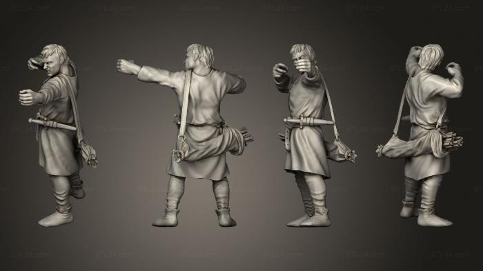 Military figurines (Reconquer Archer  05, STKW_11375) 3D models for cnc