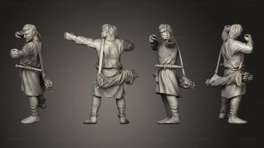 Military figurines Reconquer Archer  05 3d model