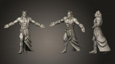 Military figurines God Emperor Pose 2 3d model
