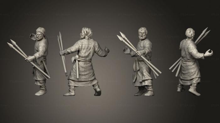 Military figurines (Reconquer Archer 10, STKW_11380) 3D models for cnc