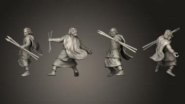 Military figurines Reconquer Archer  11 3d model